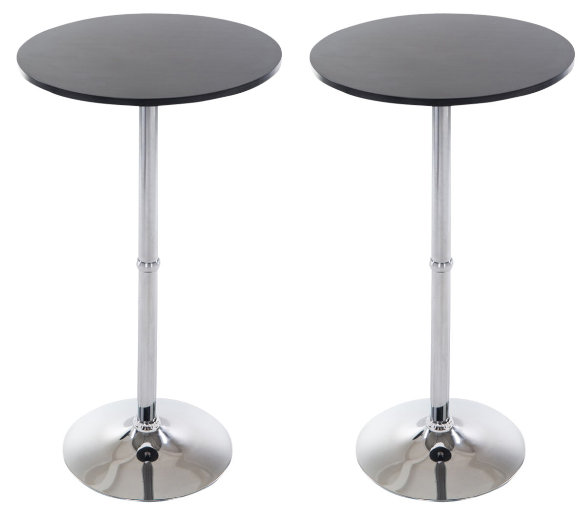Set De 2 Mesa de bar - rund - Madera 60x60