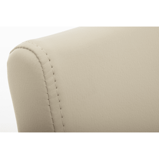 Silla de comedor Colmar Simil cuero Crema 50X40X88 cm