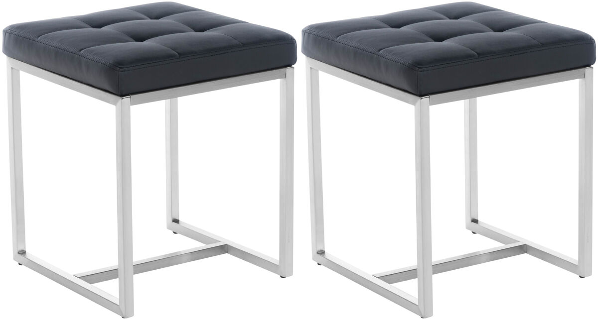 Set de 2 Taburetes Barci en polipiel