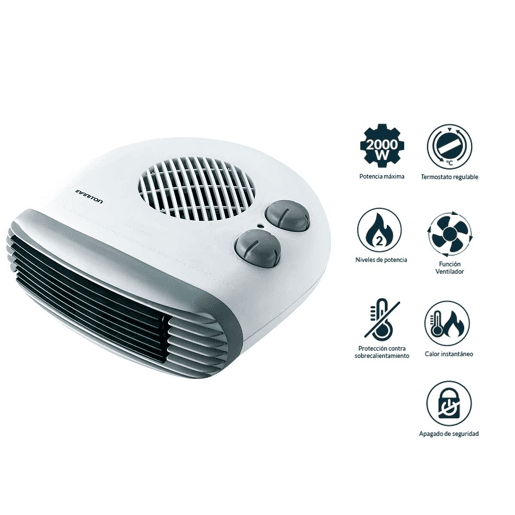 Aquecedor com ventilador horizontal Infiniton HBP-320C - 2000W Branco