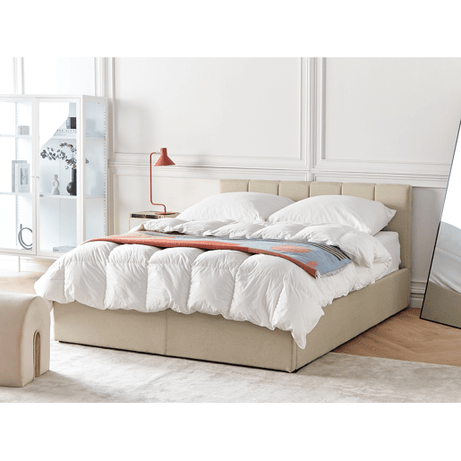 Cama baú Tecido DREUX 140 x 200 cm Creme