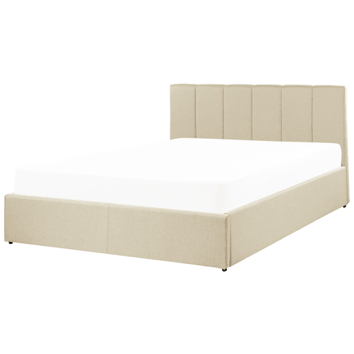 Cama baú Tecido DREUX 140 x 200 cm Creme
