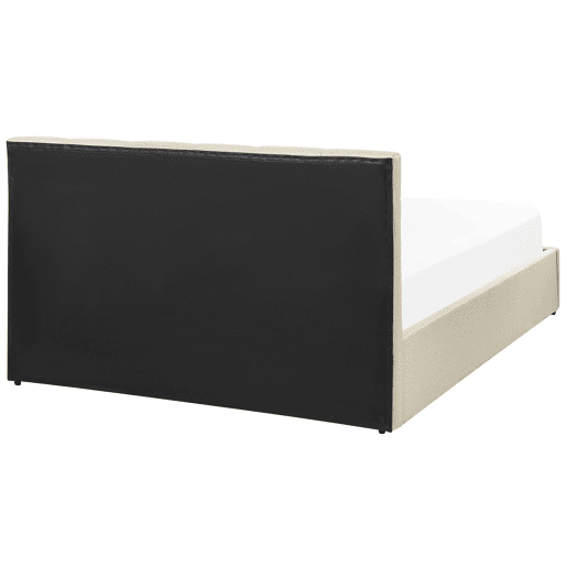 Cama baú Tecido DREUX 140 x 200 cm Creme