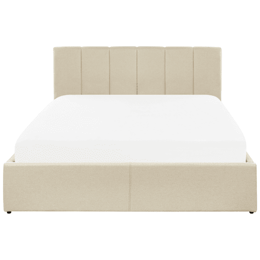 Cama baú Tecido DREUX 140 x 200 cm Creme