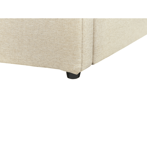 Cama baú Tecido DREUX 140 x 200 cm Creme