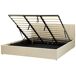 Beliani Cama con almacenaje Piel sintética DREUX 191x214 Beliani Cama con almacenaje Piel sintética DREUX 191x214 Beige