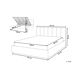 Beliani Cama con almacenaje Piel sintética DREUX 191x214 Beliani Cama con almacenaje Piel sintética DREUX 191x214 Beige