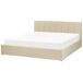 Beliani Cama con almacenaje Piel sintética DREUX 191x214 Beliani Cama con almacenaje Piel sintética DREUX 191x214 Beige