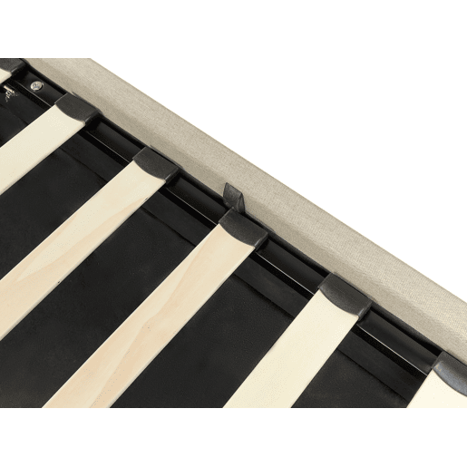 Cama baú Tecido DREUX 180 x 200 cm Creme