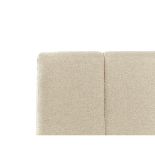 Cama baú Tecido DREUX 180 x 200 cm Creme