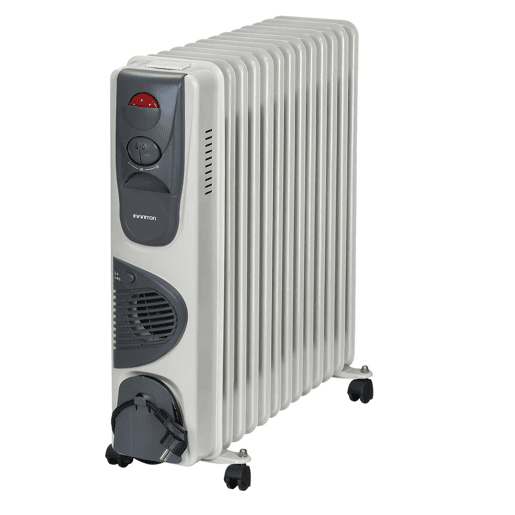 Radiador de óleo Infiniton HOT-300 com ventilador - 3000W, 3 níveis de potência, função Turbo