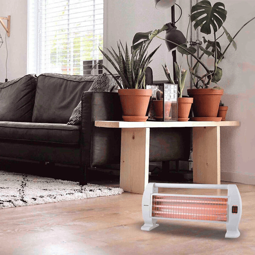 Aquecedor de quartzo Infiniton HQP-120 - 1200W, 2 níveis de potência, dispositivo de segurança anti-inclinação