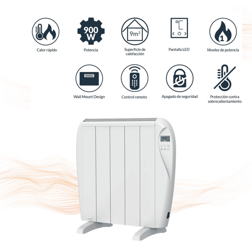 Infiniton HD-ET09 900W 6 programas com controlo remoto Branco