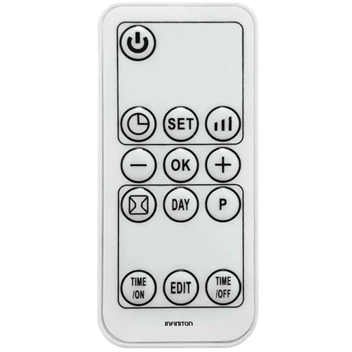 Aquecedor de parede cerâmico Infiniton HCW-4505 - 2000W, Controlo eletrónico, Visor, Controlo, Temporizador