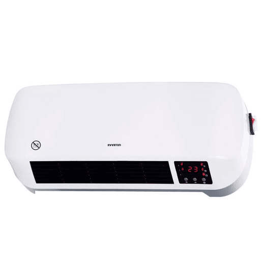 Aquecedor de parede cerâmico Infiniton HCW-4505 - 2000W, Controlo eletrónico, Visor, Controlo, Temporizador