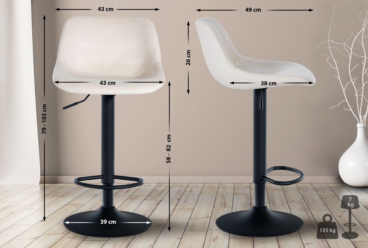 Taburete de bar - Loft - Terciopelo