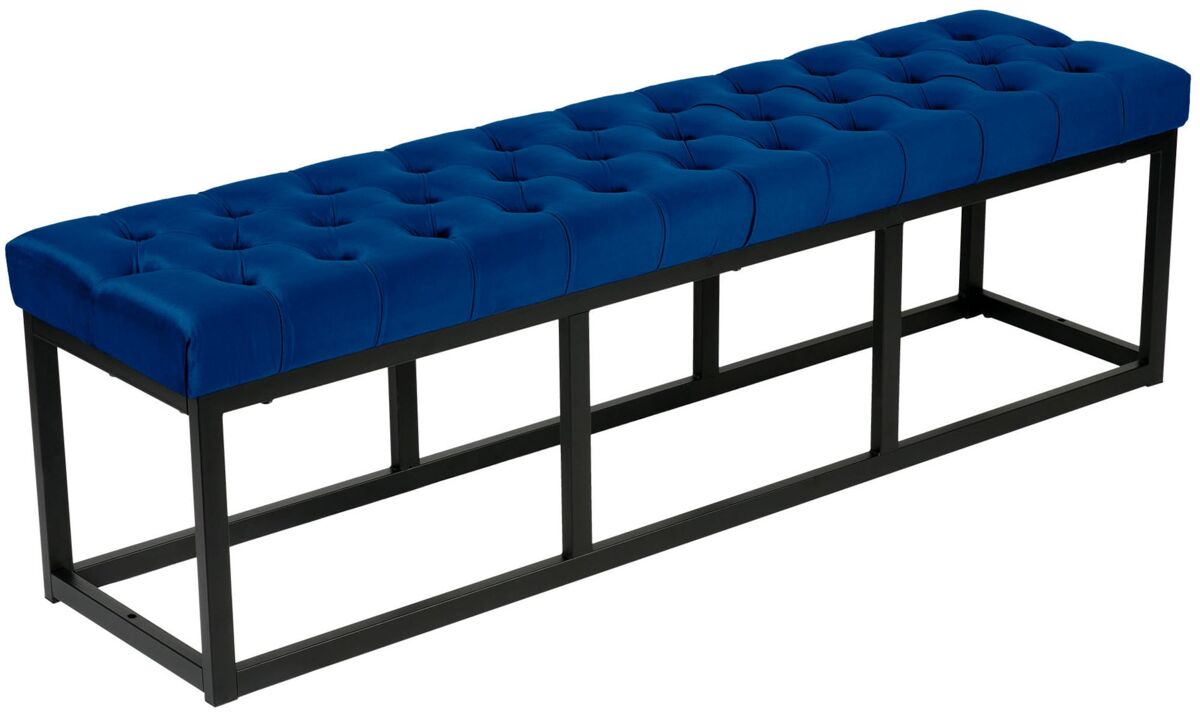 Banco - Polson - Terciopelo 150x37 Azul