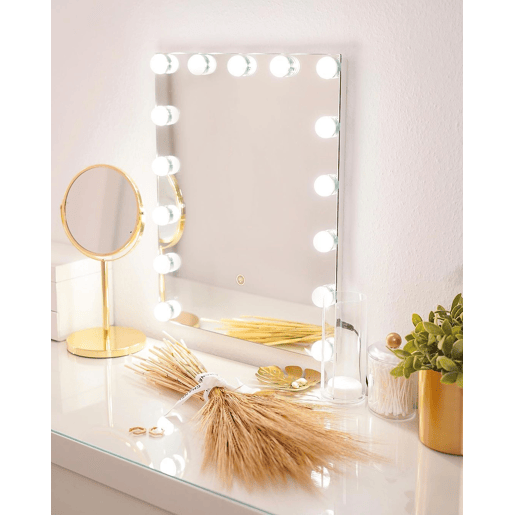 Espelho LED para casa de banho LUCENAY 40 cm 50 cm Prateado