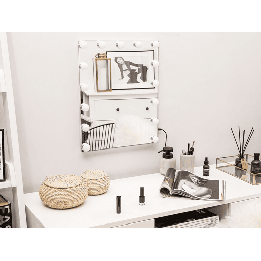 Espelho LED para casa de banho LUCENAY 40 cm 50 cm Prateado