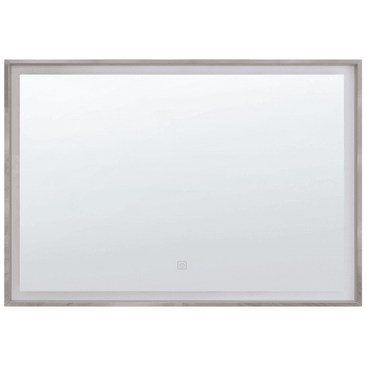Espelho LED para casa de banho ARGENS 80 cm 60 cm Prateado