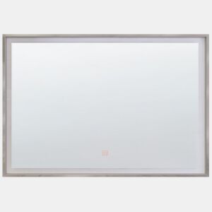 Espelho LED para casa de banho ARGENS 80 cm 60 cm Prateado