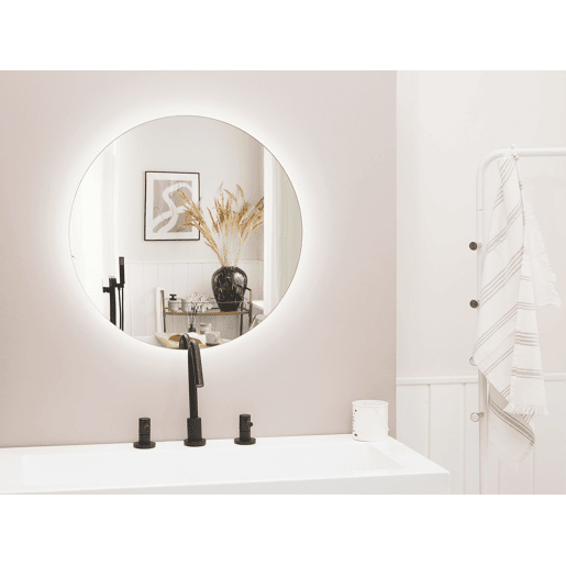 Espelho LED para casa de banho CALLAC 60 cm 60 cm Prateado