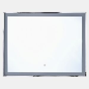 Espelho LED para casa de banho ARGENS 90 cm 70 cm Prateado