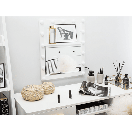Espelho LED para casa de banho ODENAS 50 cm 60 cm Branco