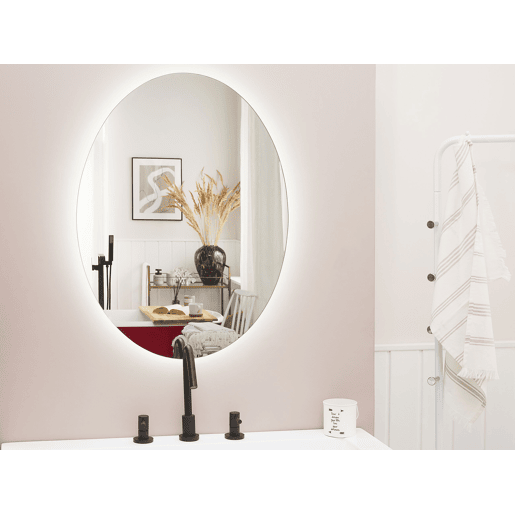 Espelho LED para casa de banho MAZILLE 60 cm 80 cm Prateado