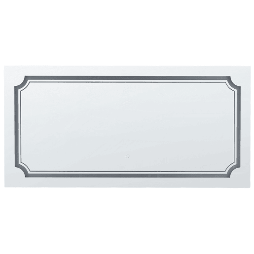 Espelho LED para casa de banho ARROMACHNES 120 cm 60 cm Prateado