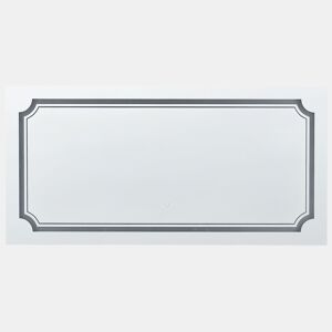 Espelho LED para casa de banho ARROMACHNES 120 cm 60 cm Prateado