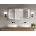 Beliani Espejo de baño ARROMACHNES Beliani Espejo de baño ARROMACHNES Gris
