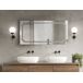 Beliani Espejo de baño ARROMACHNES Beliani Espejo de baño ARROMACHNES Gris