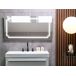 Beliani Espejo de baño ARROMACHNES Beliani Espejo de baño ARROMACHNES Gris