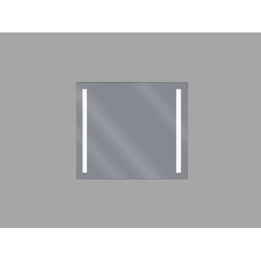 Espelho LED para casa de banho LIRAC 70 cm 60 cm Prateado