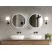 Beliani Espejo de baño DEAUVILLE Beliani Espejo de baño DEAUVILLE Gris