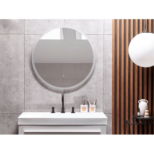 Espelho LED para casa de banho DEAUVILLE 79 cm 79 cm Prateado