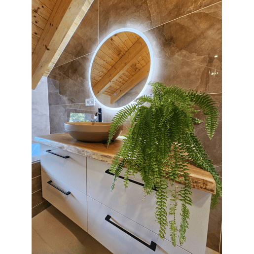 Espelho LED para casa de banho DEAUVILLE 79 cm 79 cm Prateado