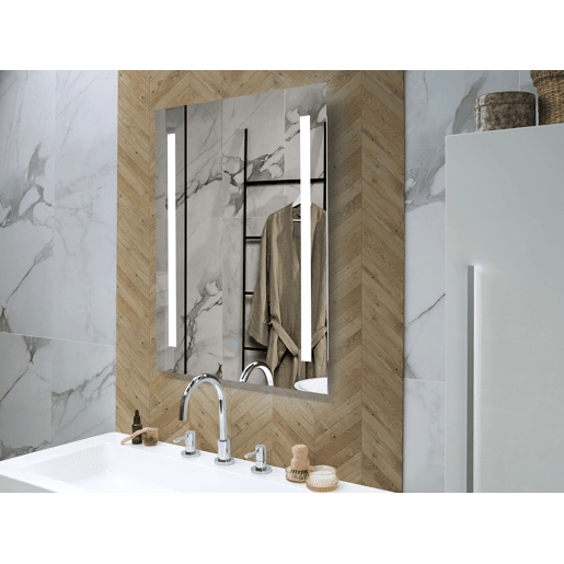 Espelho LED para casa de banho MARTINET 70 cm 90 cm Prateado
