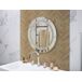 Beliani Espejo de baño SELUNE Beliani Espejo de baño SELUNE Gris