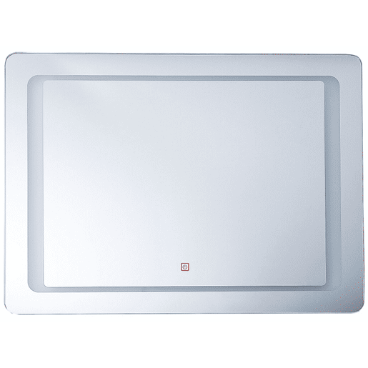 Espelho LED para casa de banho WASSY 80 cm 60 cm Prateado