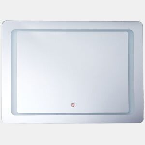 Espelho LED para casa de banho WASSY 80 cm 60 cm Prateado