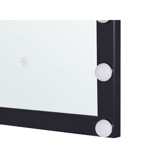 Espelho LED para casa de banho ODENAS 50 cm 60 cm Preto