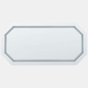 Espelho LED para casa de banho LOCMARIAQUER 120 cm 60 cm Prateado