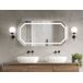 Beliani Espejo de baño LOCMARIAQUER Beliani Espejo de baño LOCMARIAQUER Gris