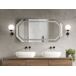 Beliani Espejo de baño LOCMARIAQUER Beliani Espejo de baño LOCMARIAQUER Gris