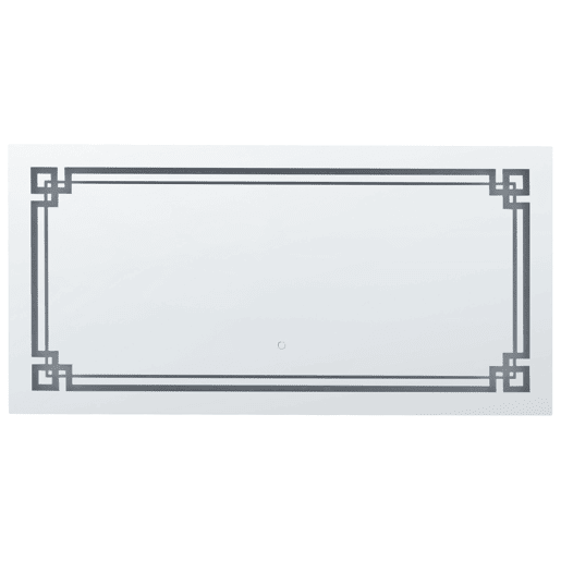 Espelho LED para casa de banho AVRANCHES 120 cm 60 cm Prateado