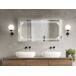 Beliani Espejo de baño AVRANCHES Beliani Espejo de baño AVRANCHES Gris