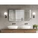Beliani Espejo de baño AVRANCHES Beliani Espejo de baño AVRANCHES Gris