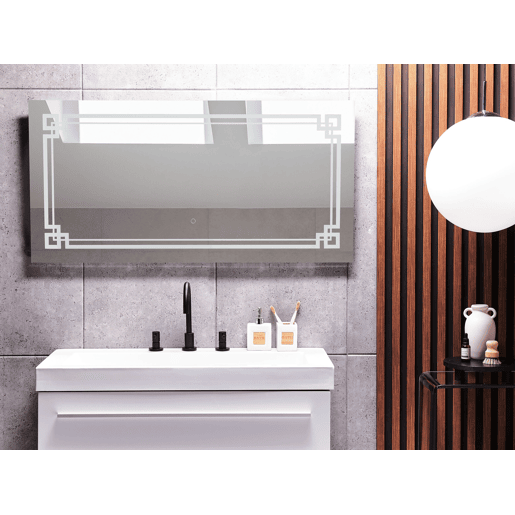 Espelho LED para casa de banho AVRANCHES 120 cm 60 cm Prateado